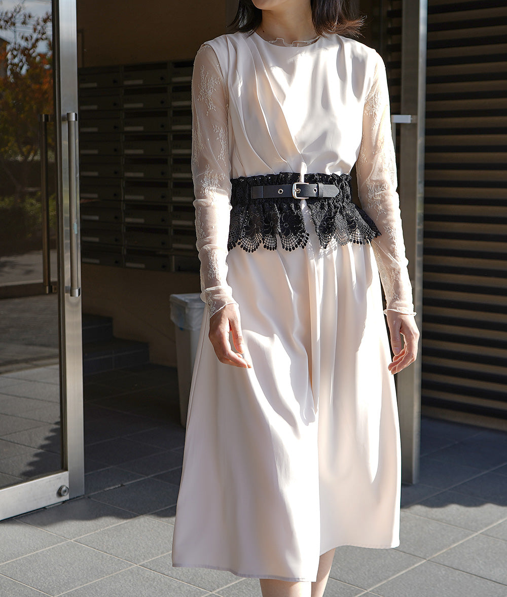 Flowing tuck line dress