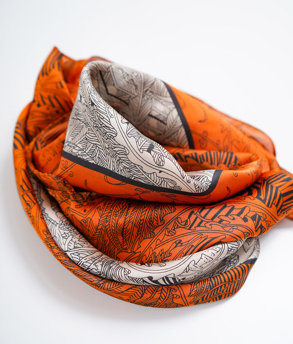 Leaf and Bird Scarf & Scarf Ring