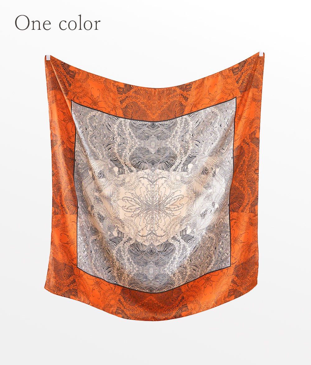 Leaf and Bird Scarf & Scarf Ring