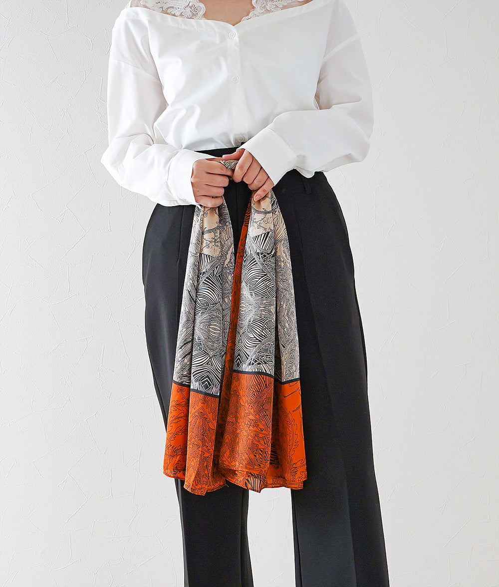 Leaf and Bird Scarf & Scarf Ring