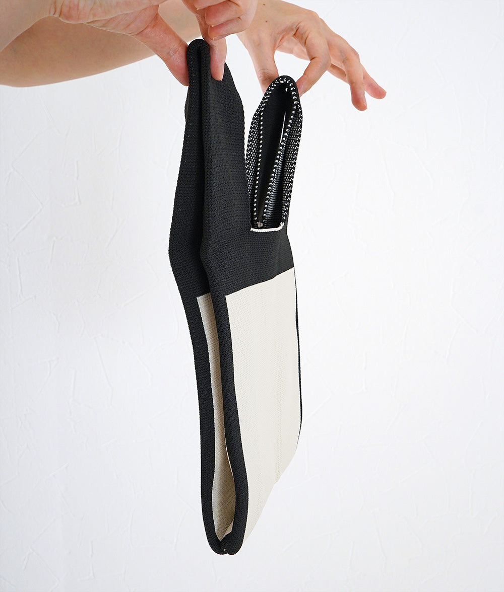 Two-tone knit bag