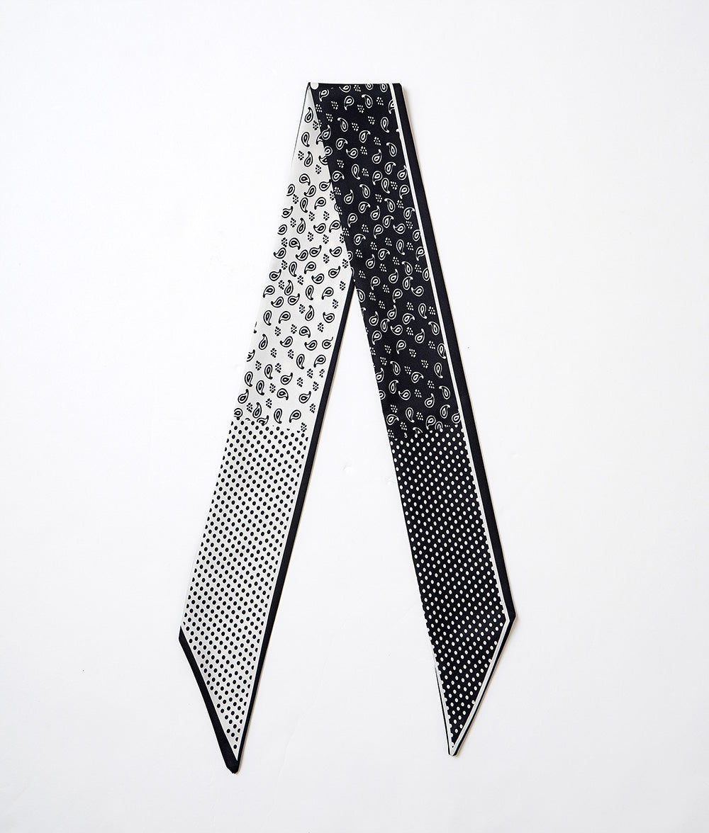 Dot and Paisley Reversible Scarf