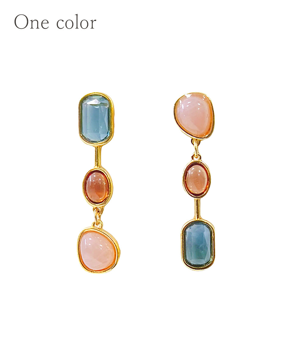Asymmetric drop ear clip