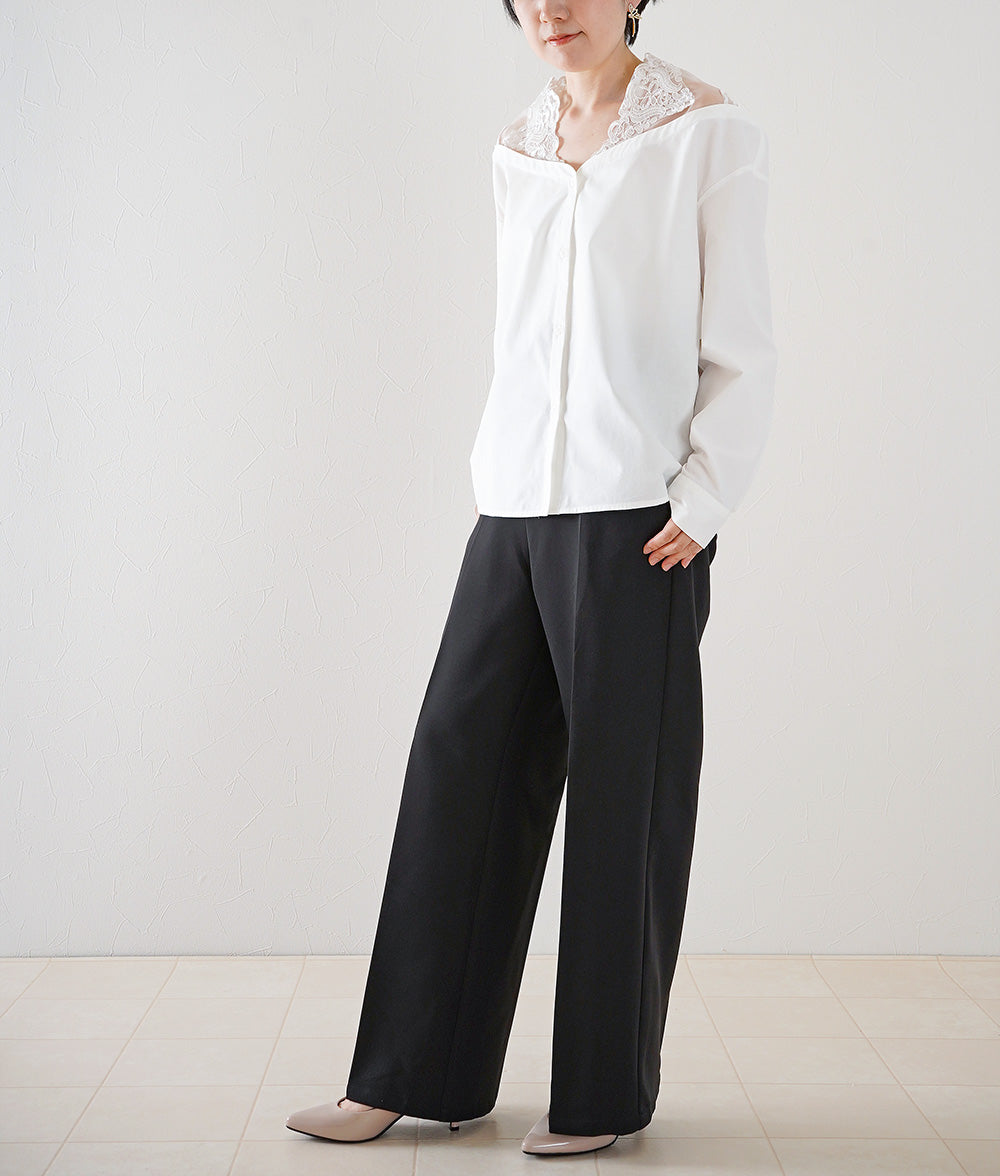 Organza lace sensual blouse