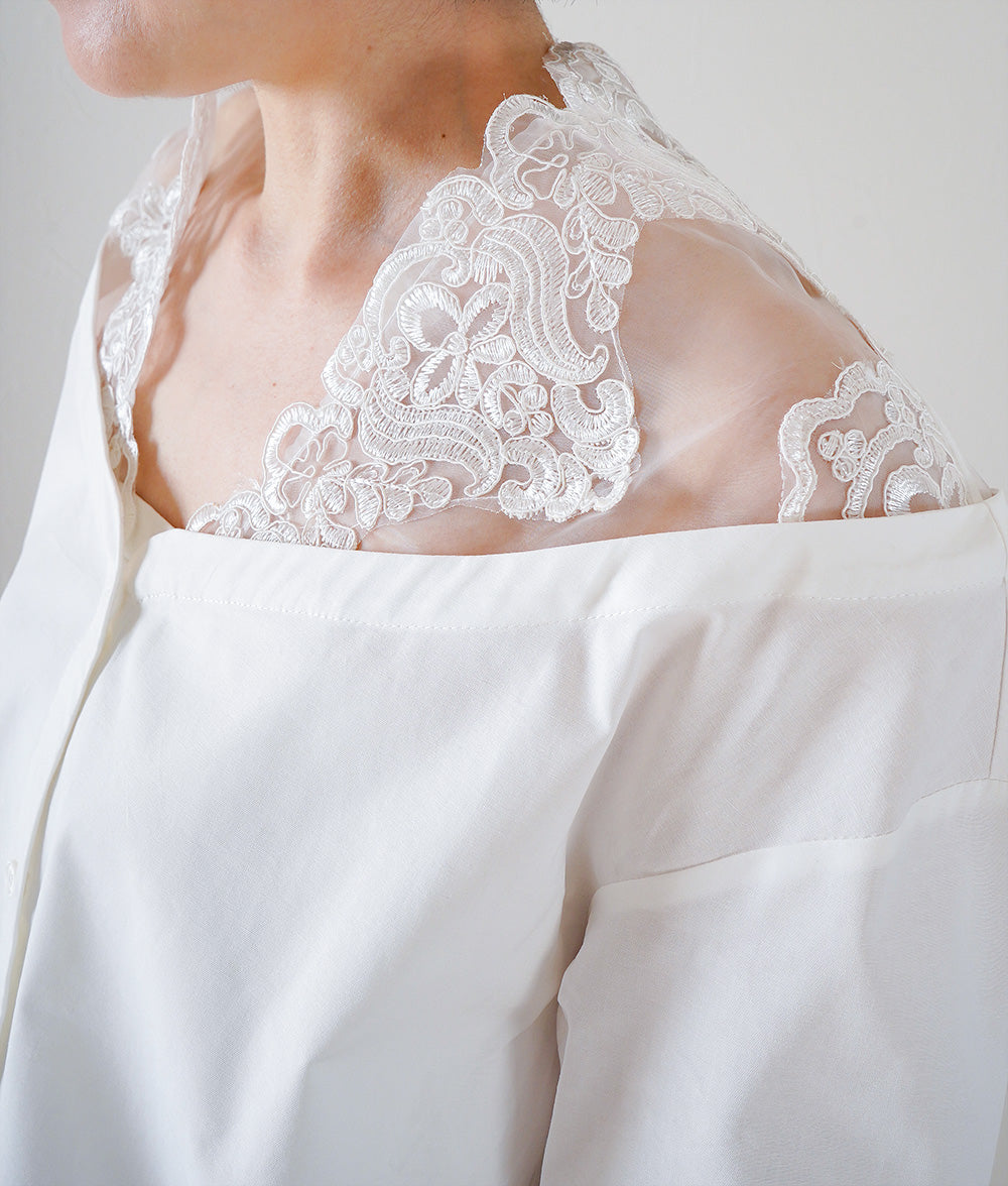 Organza lace sensual blouse