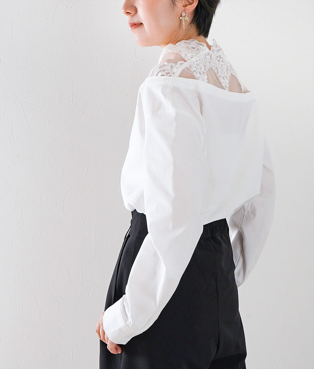 Organza lace sensual blouse