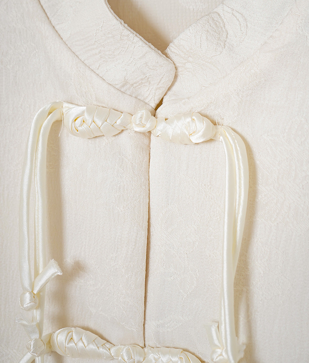 Chinese style ruffled blouse
