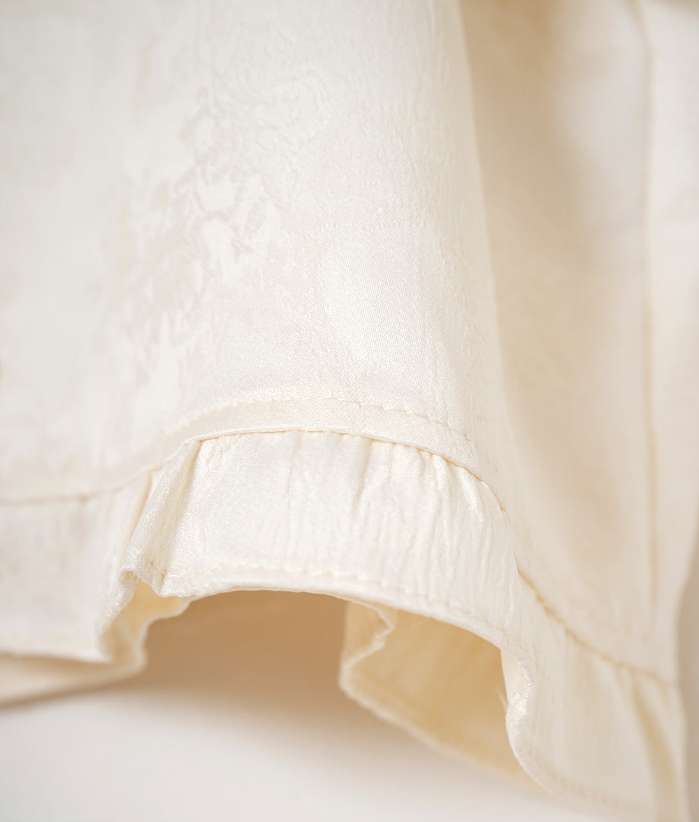 Chinese style ruffled blouse