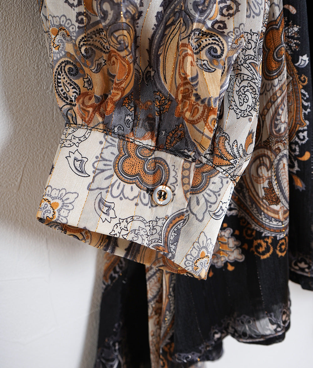 Sheer scarf pattern tunic
