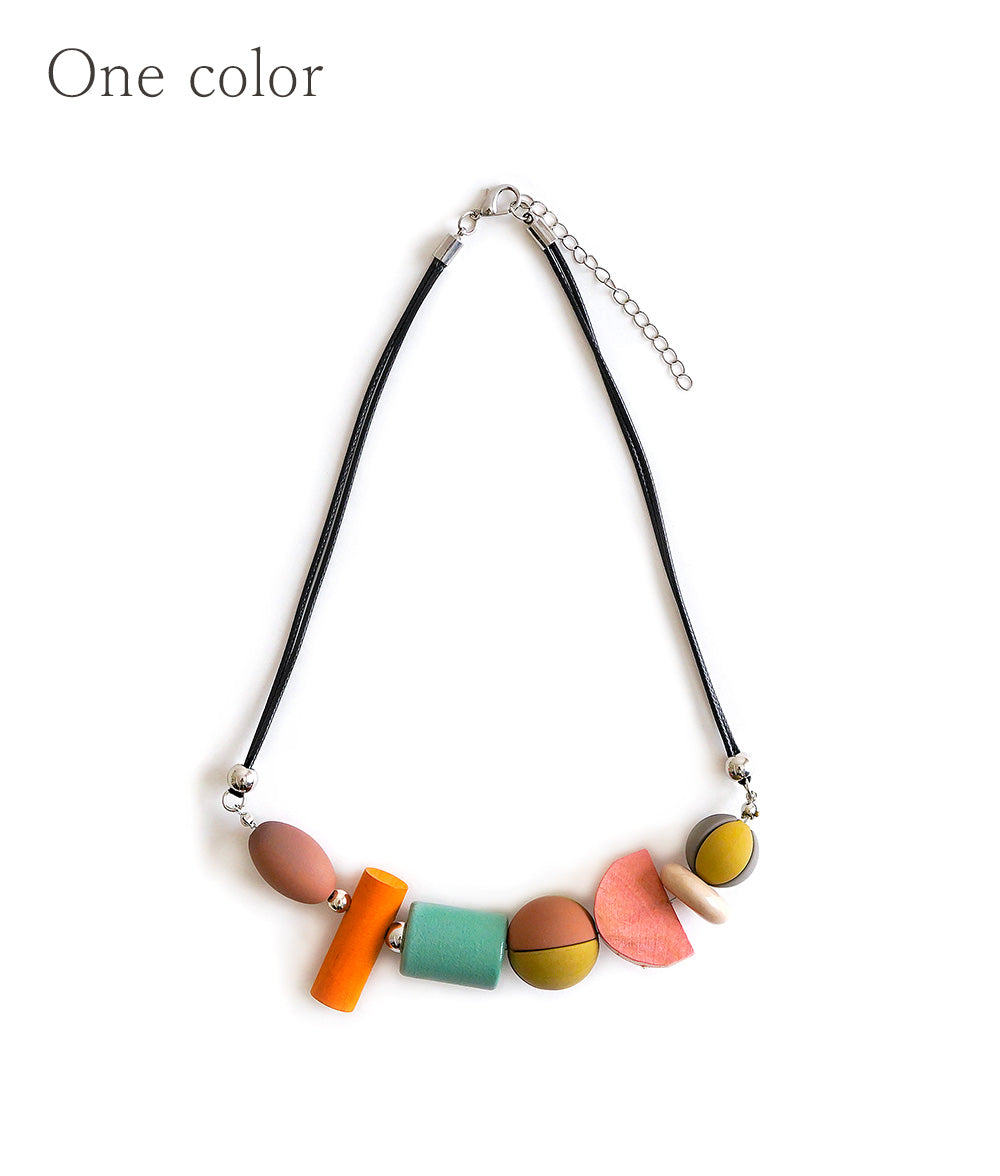 Wood art-like necklace