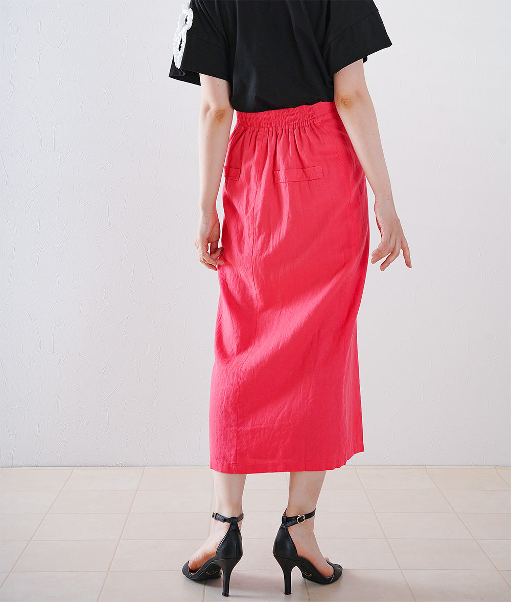 Cute pink blouse and skirt set