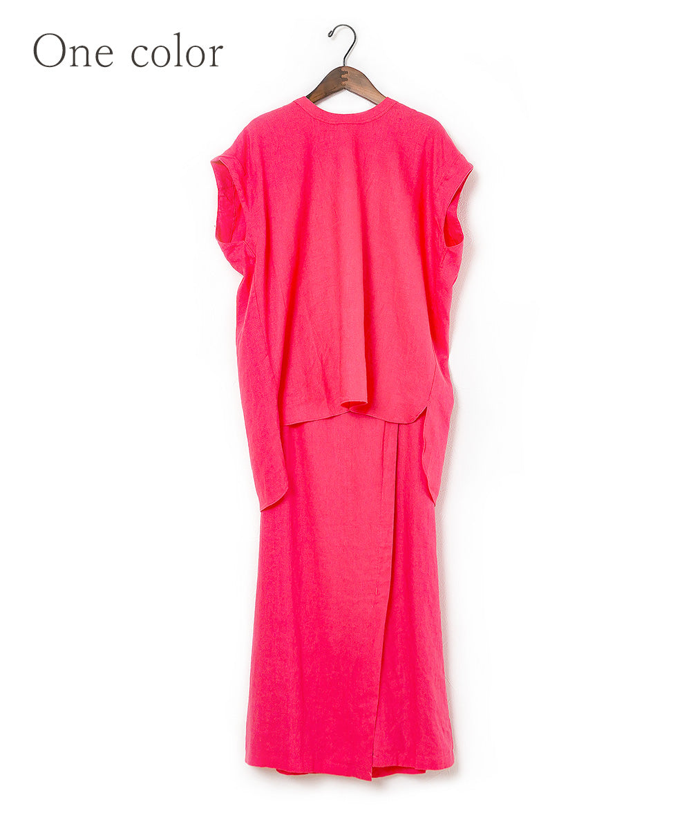 Cute pink blouse and skirt set