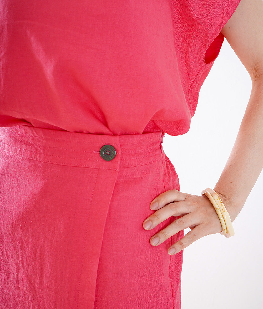 Cute pink blouse and skirt set