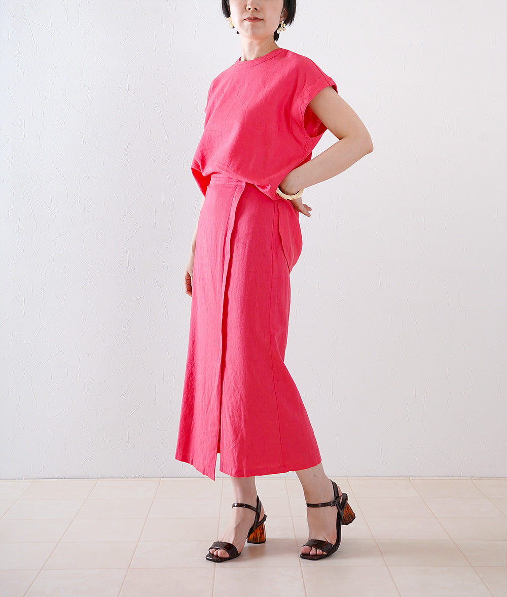 Cute pink blouse and skirt set