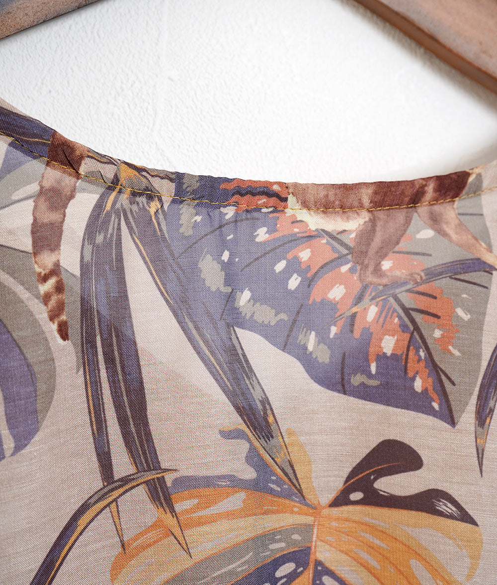 Botanical & Monkey 2way Blouse