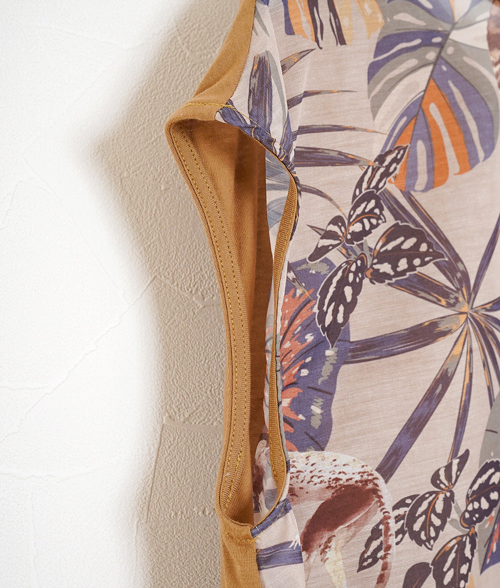 Botanical & Monkey 2way Blouse