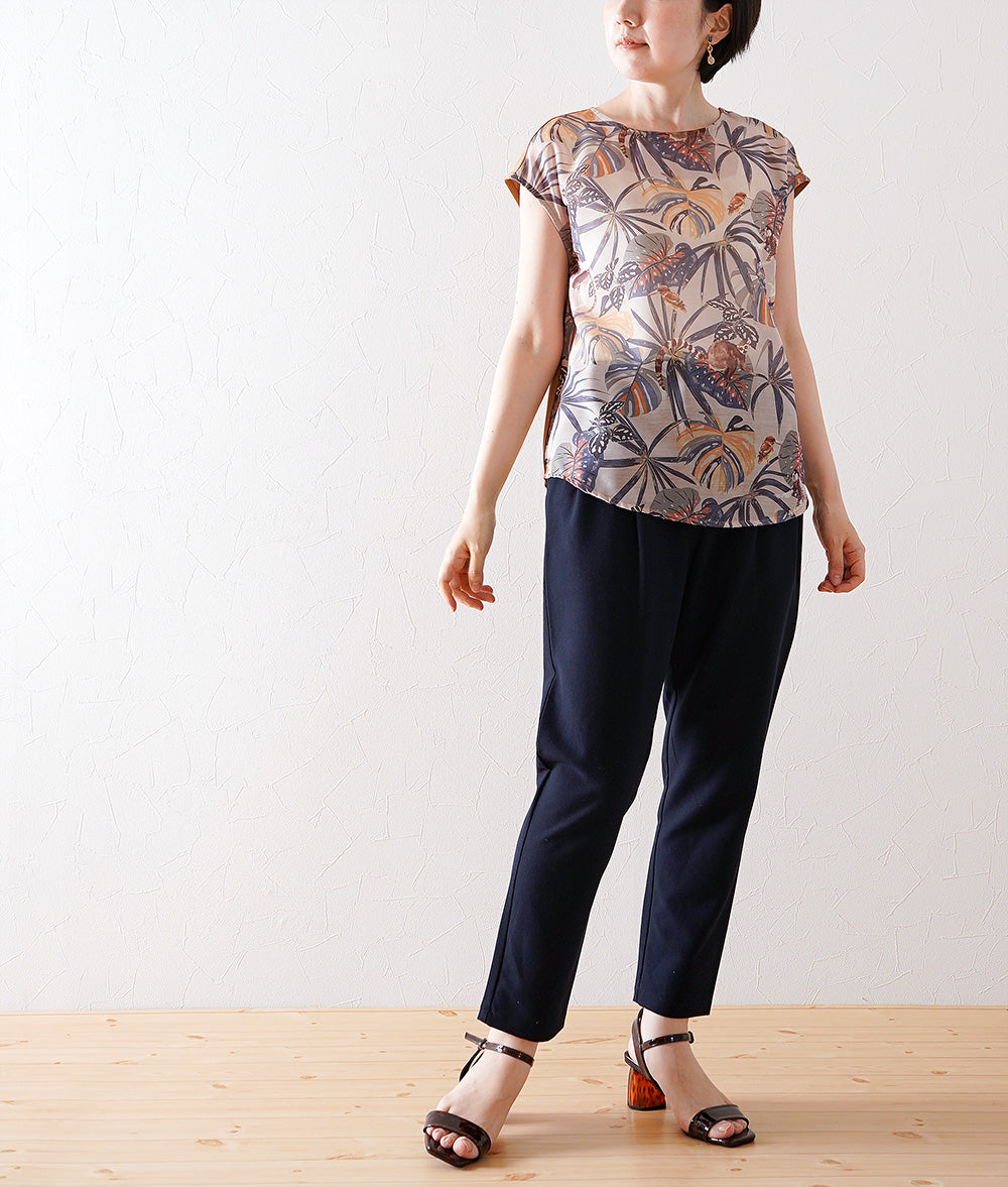 Botanical & Monkey 2way Blouse