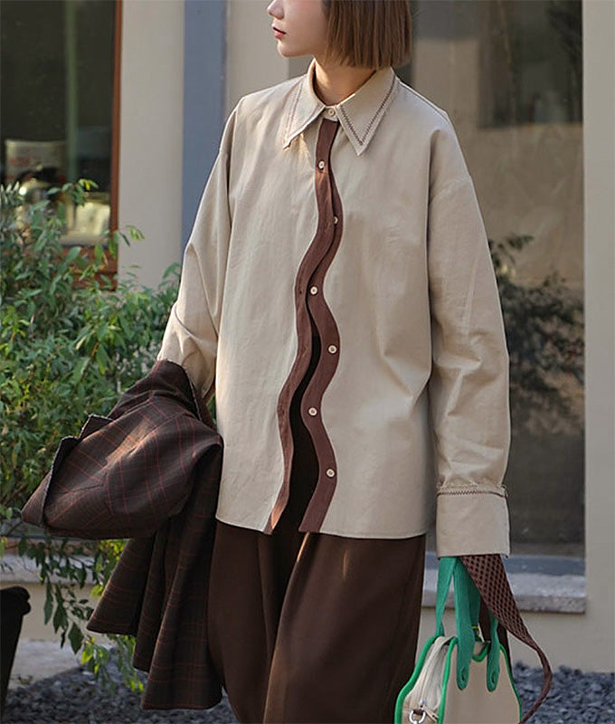 A shirt with eye-catching curve lines