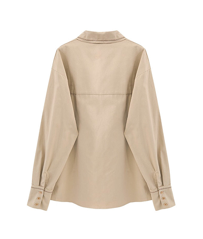 A shirt with eye-catching curve lines
