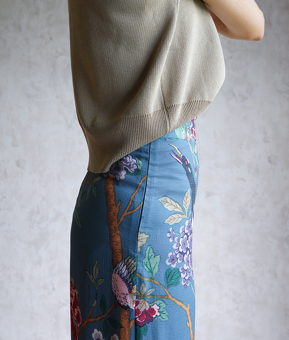 【SALE】Pants with dancing flowers and birds