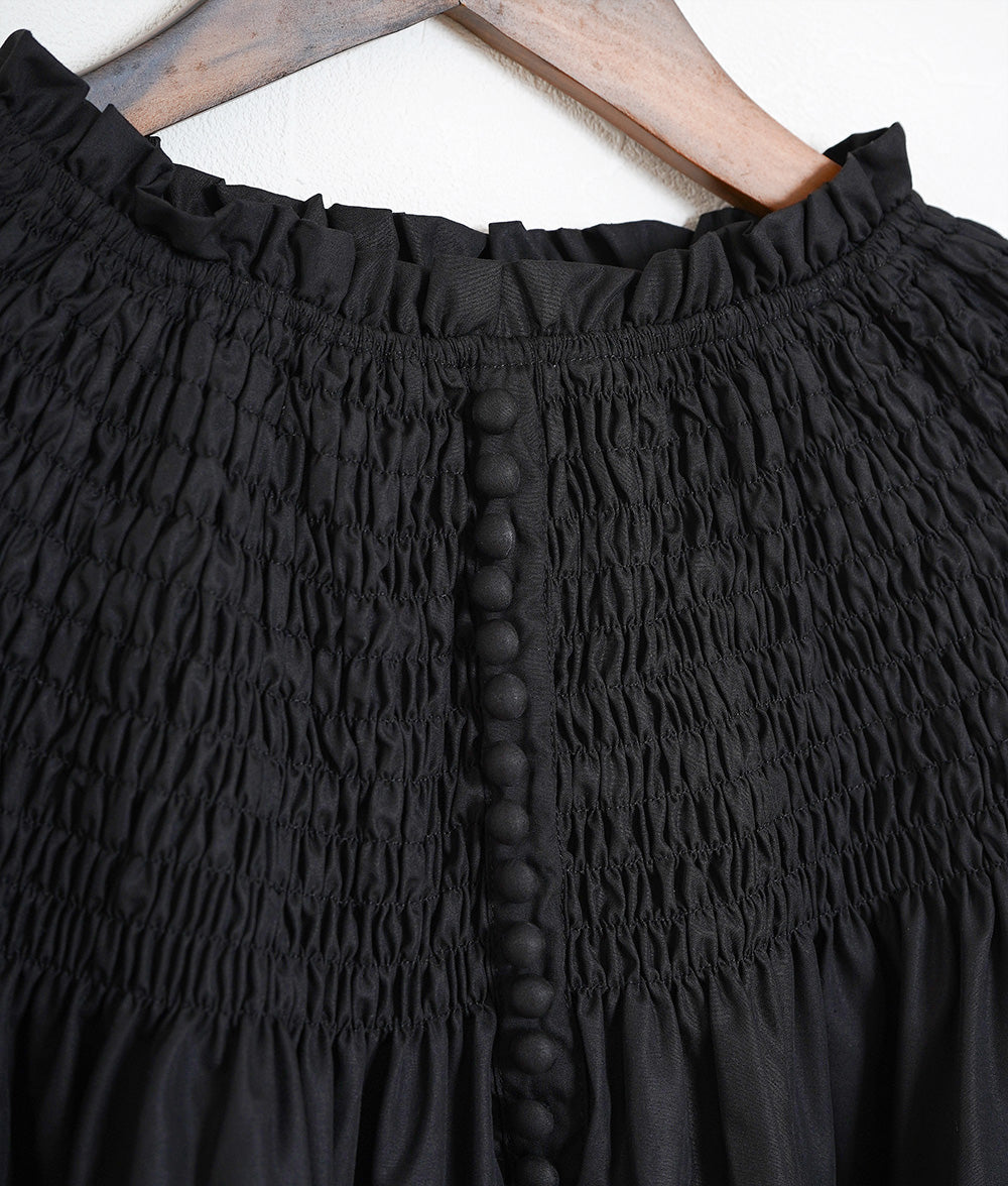 Floral lace and ruched blouse