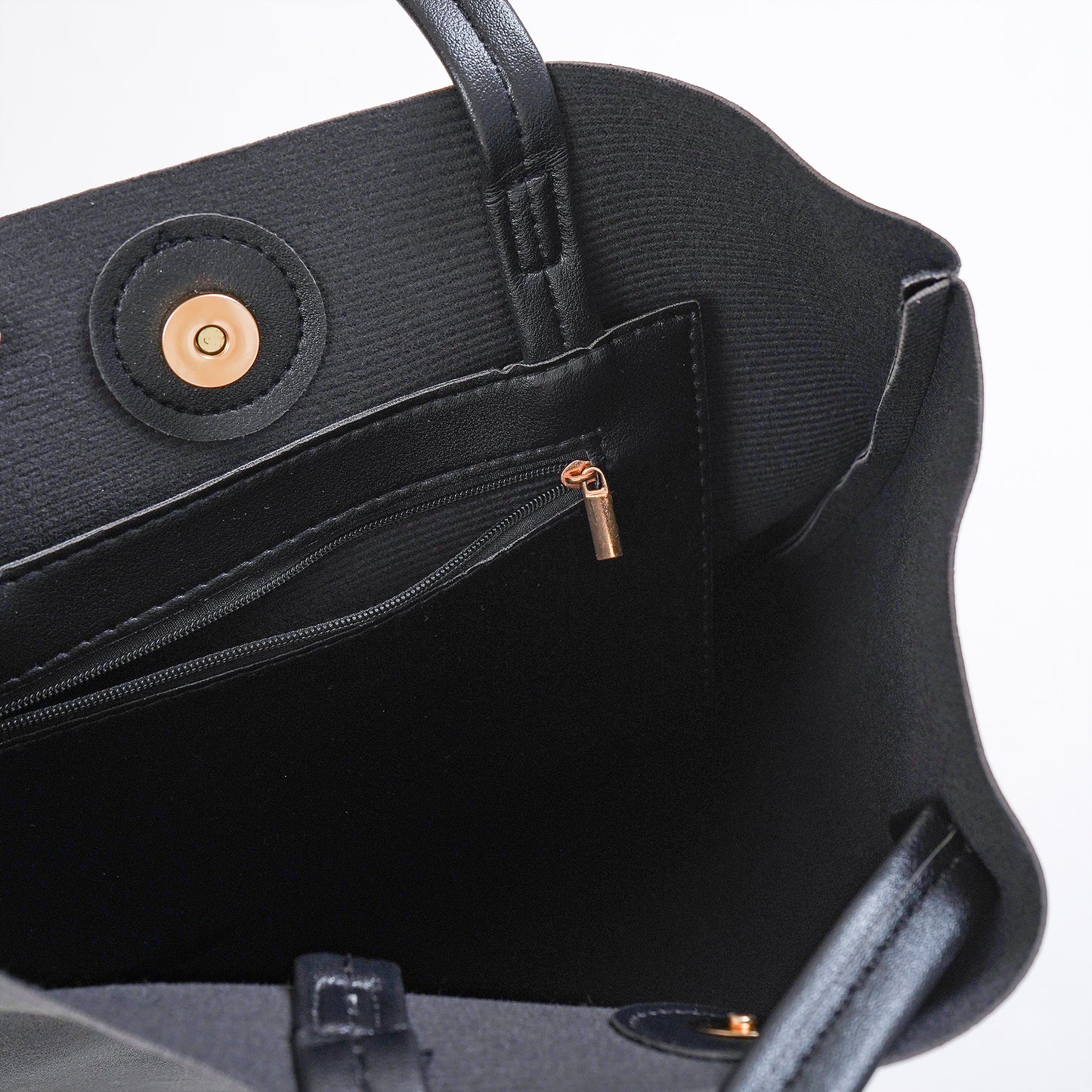 Eco leather vertical tote bag