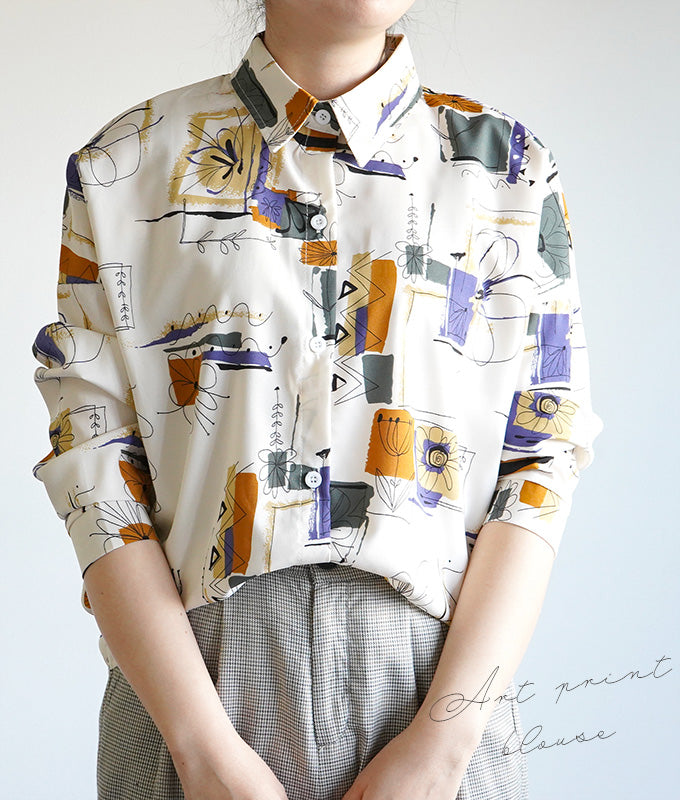 HOT好評 シャツ ブラウス ART PRINT SHIRT ZOZOTOWN PayPayモール店