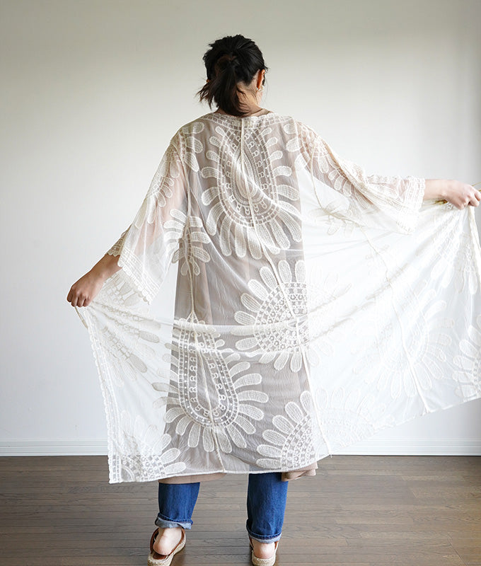 Sunflower lace cardigan