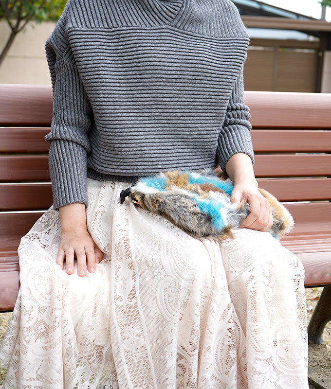 Antique lace long skirt