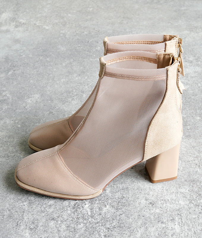 See through short boots