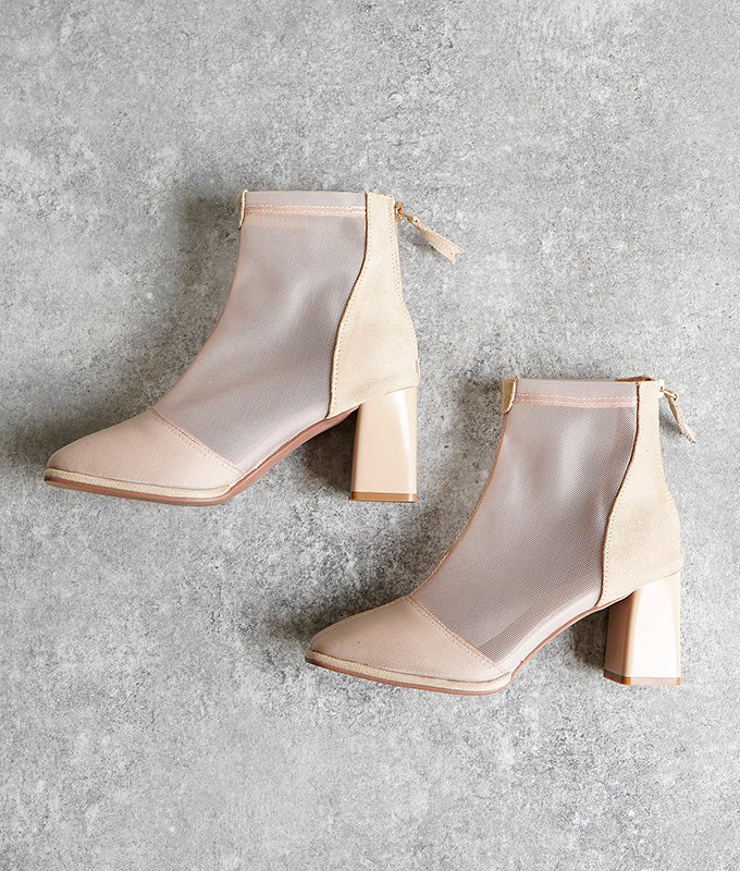 See through short boots