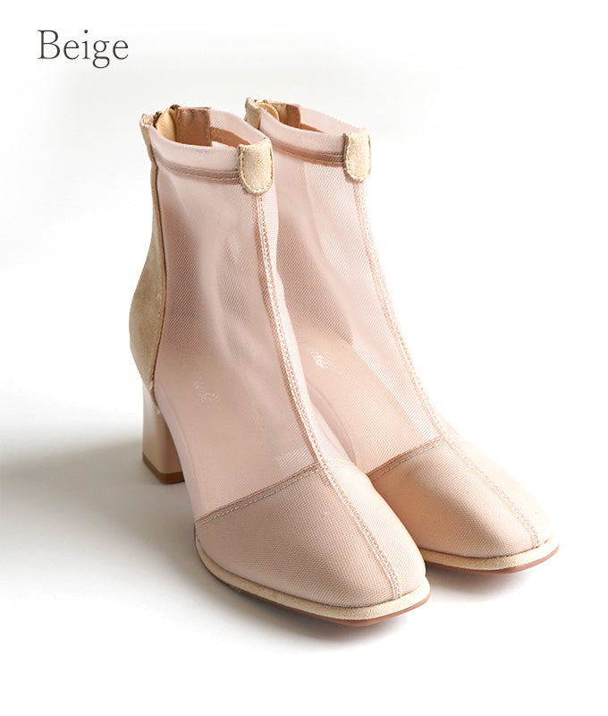 See through short boots