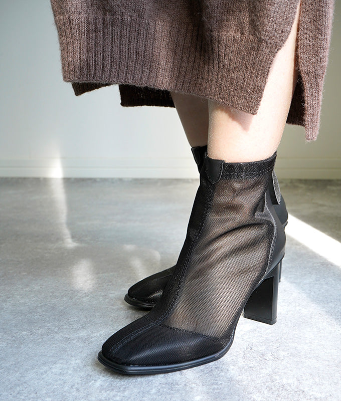 See through short boots