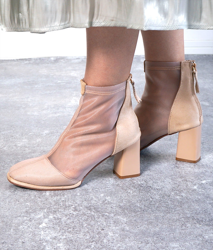 See through short boots