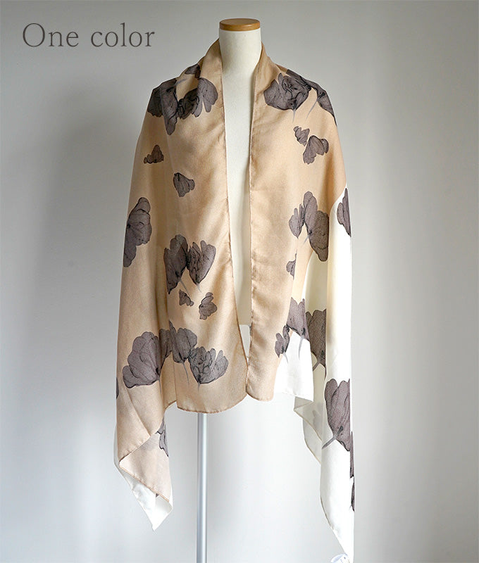 Flower print scarf