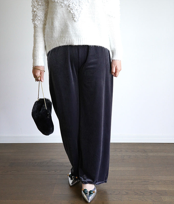 【SALE】Velor wide pants