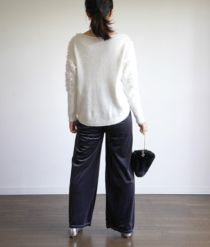 【SALE】Velor wide pants