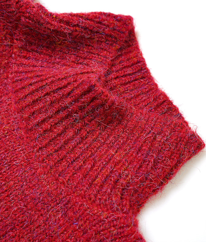 【SALE】Grunge high neck knit