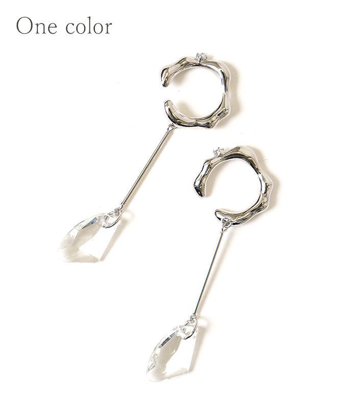 Crystal ear cuff