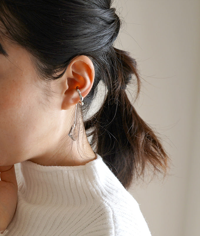 Crystal ear cuff