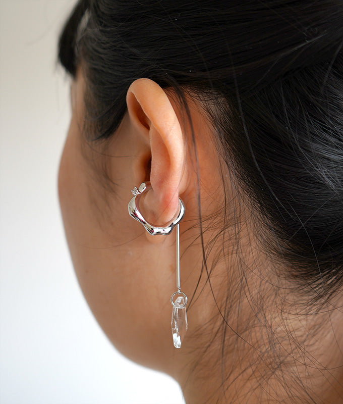 Crystal ear cuff