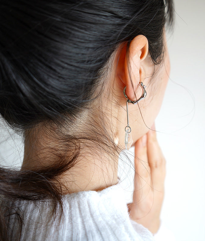 Crystal ear cuff