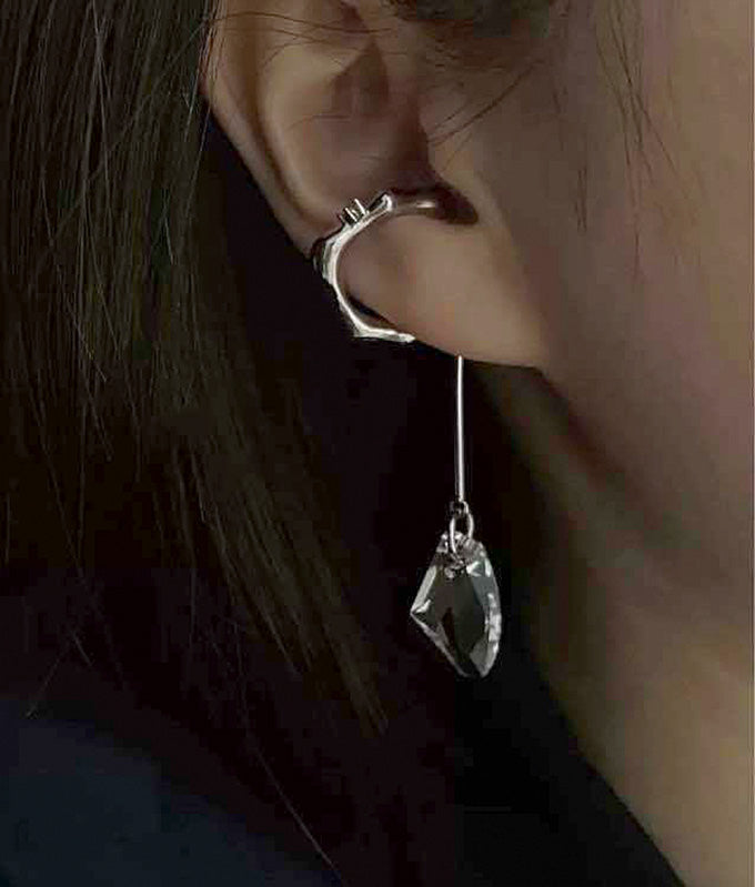 Crystal ear cuff