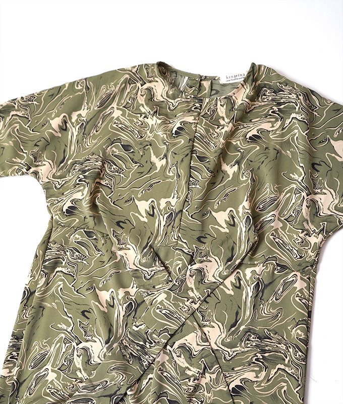 【SALE】Green marble dress