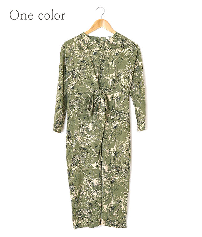 【SALE】Green marble dress