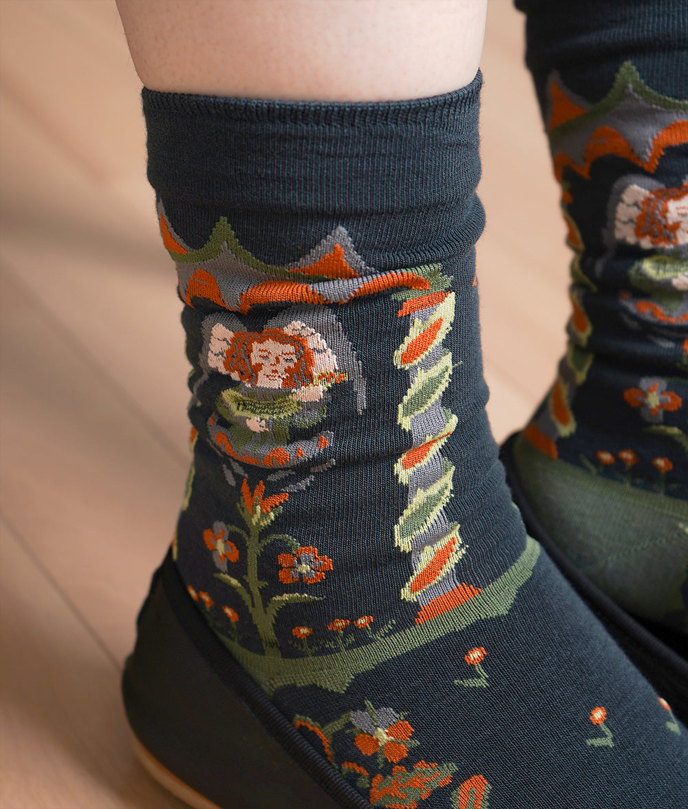 Botanical middle socks