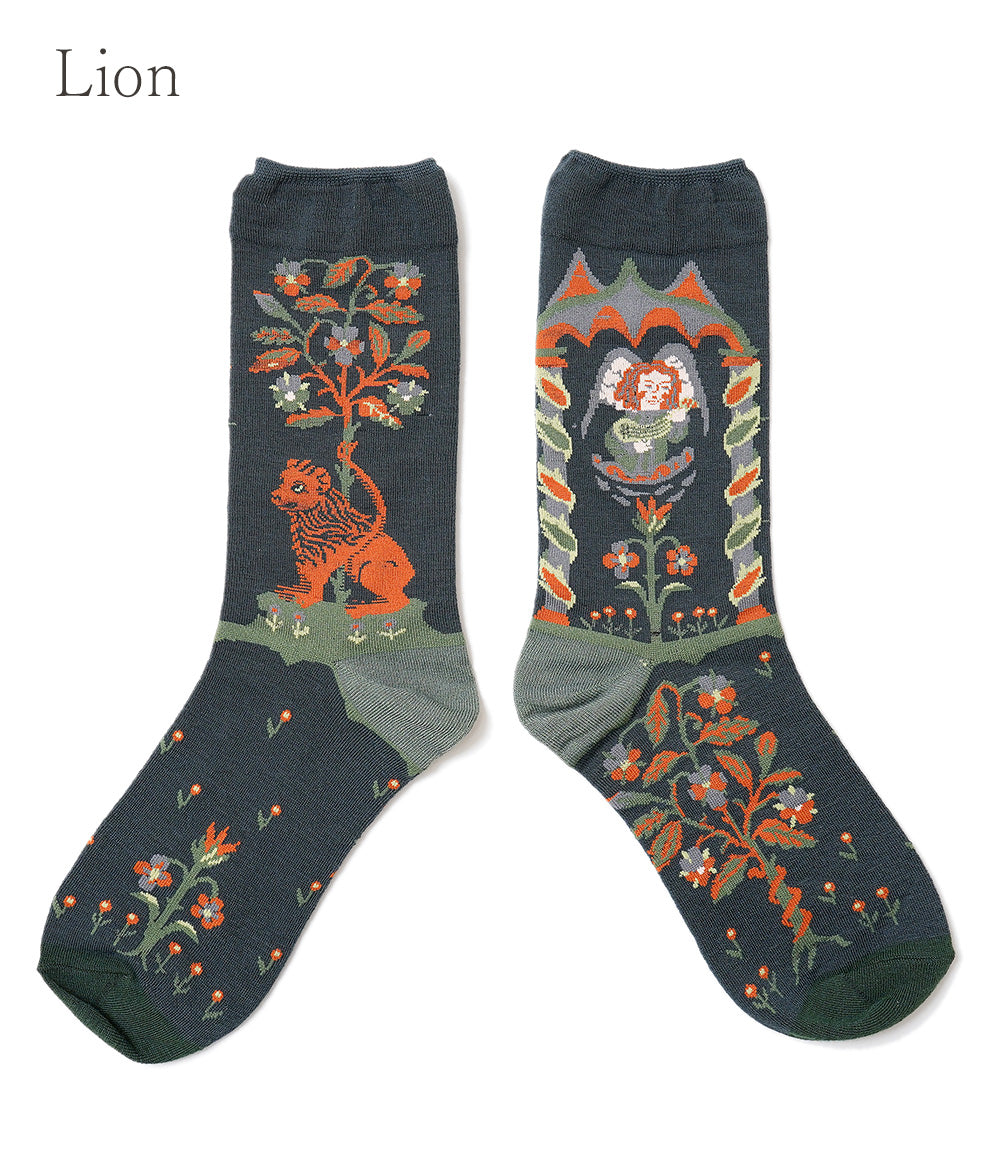 Botanical middle socks