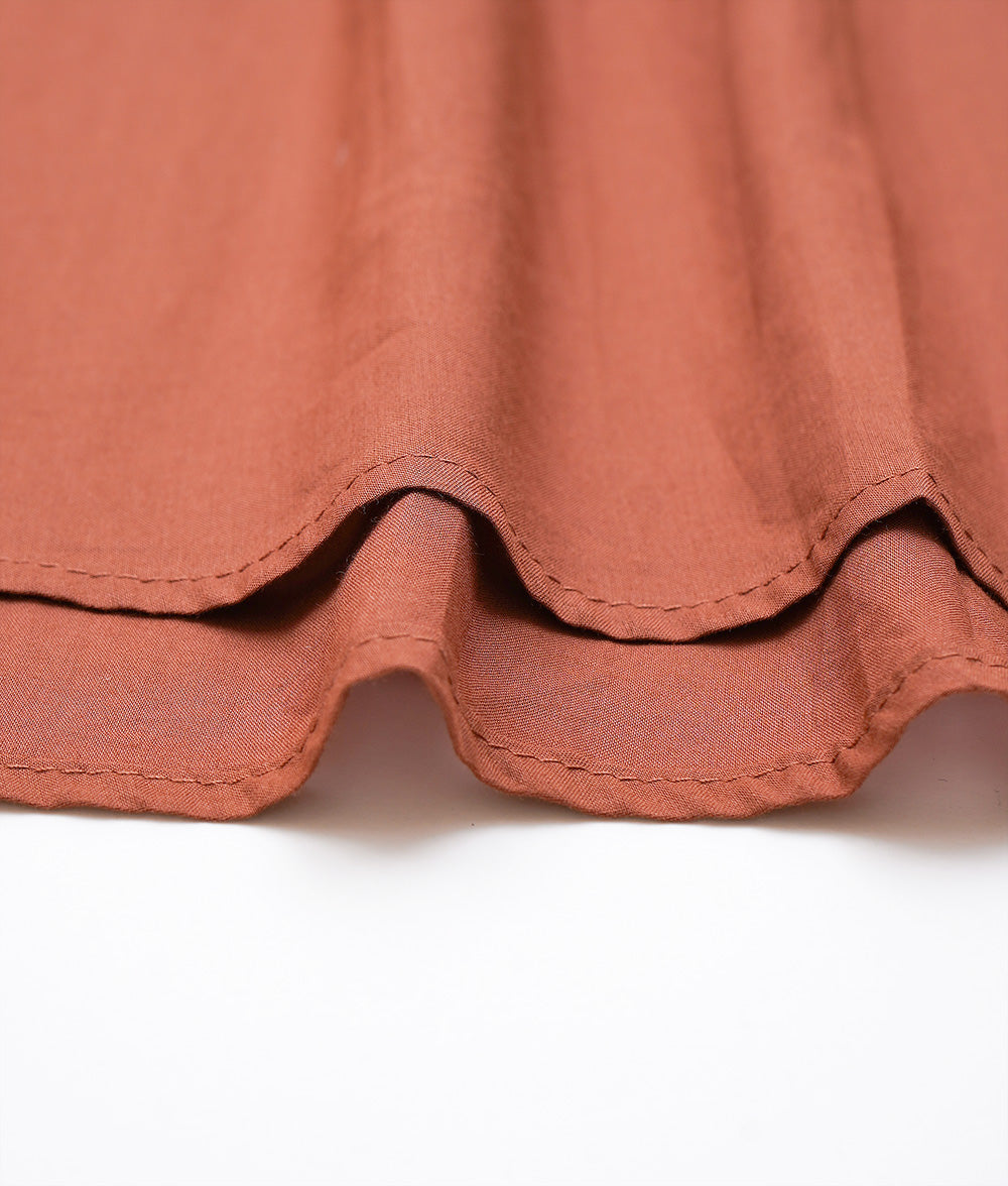 Terra cotta color big silhouette blouse