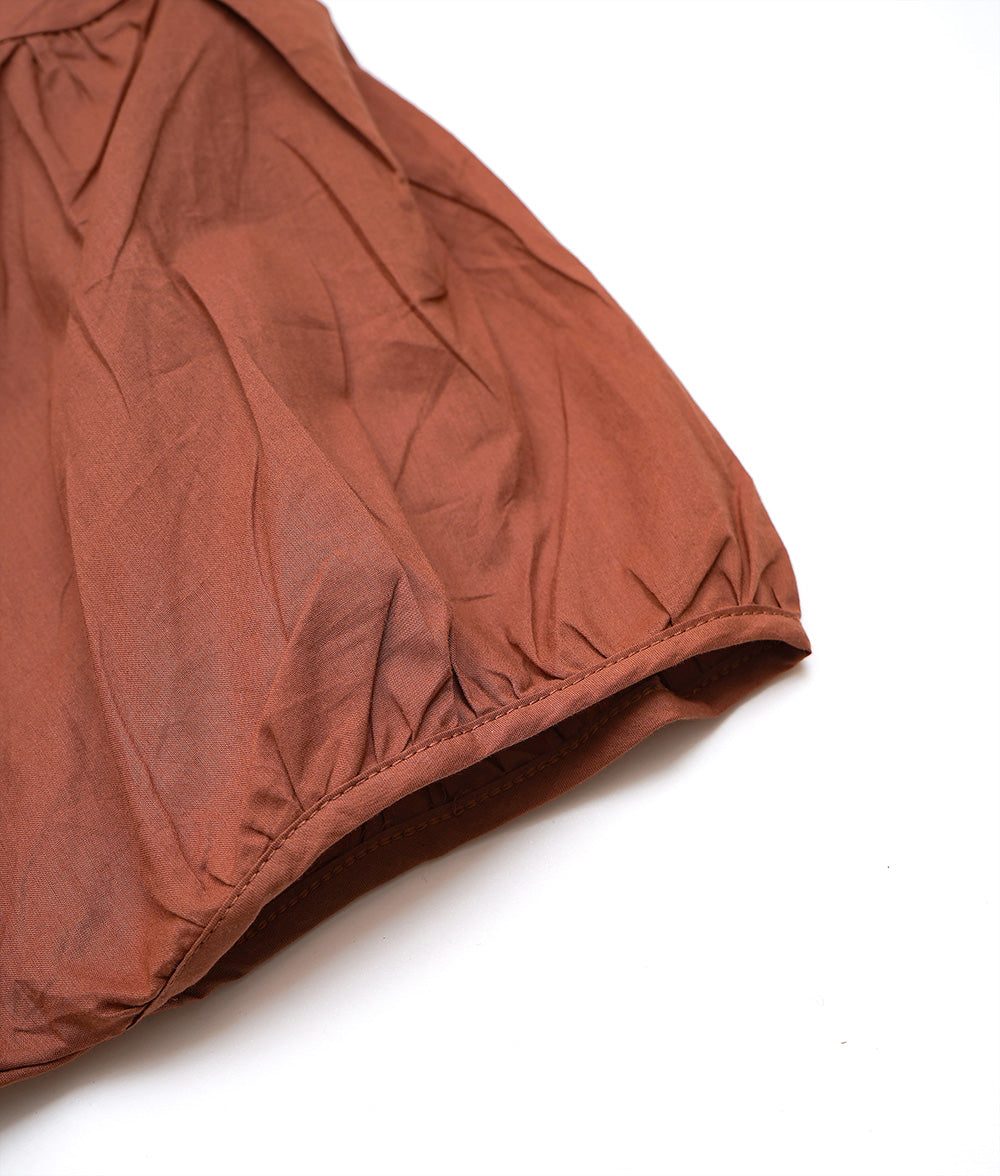 Terra cotta color big silhouette blouse