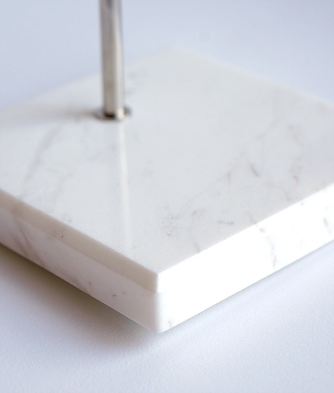 Leather and marble watch stand